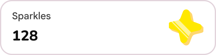 128 Sparkles earned